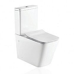 Унитаз напольный Koller Pool KVADRO KR-0675-RC безободковый, с крышкой микролифт, с бачком купить в интернет-магазине Sanbest