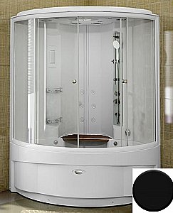 Душевой бокс Радомир Даниэла К1 140х140 1-04-6-0-4-0740 стекло прозрачное/профиль черный купить в интернет-магазине Sanbest