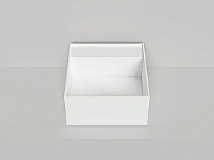 Раковина накладная Salini ARMONIA SQUARE TOP 02 S-Stone 130522TM 45 без отверстия под смеситель, белая купить в интернет-магазине Sanbest