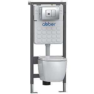 Кнопка для инсталляции ABBER AC0122S хром глянцевый купить в интернет-магазине сантехники Sanbest