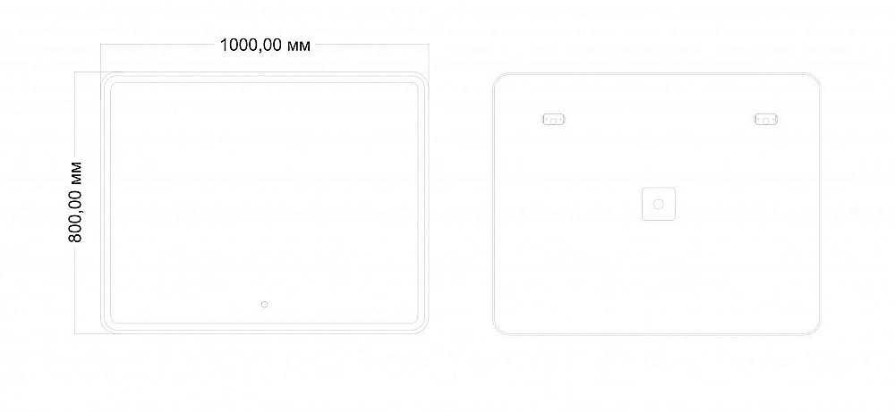 Зеркало Art&Max VITA AM-Vit-1000-800-DS-F в ванную от интернет-магазине сантехники Sanbest