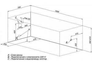 Акриловая ванна Aquanet Rosa с г/м Fantastic 170x75 купить в интернет-магазине Sanbest