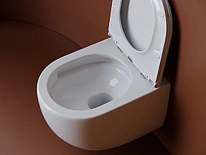 Унитаз подвесной Ceramica Nova UP CN4007 безободковый, с крышкой микролифт, слив-торнадо, белый купить в интернет-магазине Sanbest