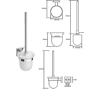Ёршик подвесной Bemeta Beta 132113012 купить в интернет-магазине сантехники Sanbest