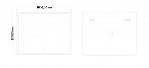 Зеркало Art&Max VITA AM-Vit-1000-800-DS-F в ванную от интернет-магазине сантехники Sanbest