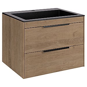 Тумба с раковиной Vincea Chiara 2D 600 N.Oak для ванной в интернет-магазине Sanbest
