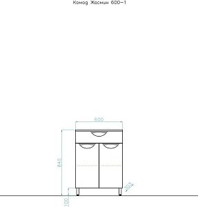 Тумба с раковиной Style Line Жасмин 100 для ванной в интернет-магазине Sanbest