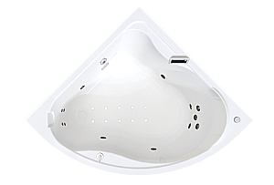 Ванна с гидромассажем Радомир Альтея 2-83-2-0-0-219 125х125 ЛЮКС ХРОМ белая купить в интернет-магазине Sanbest