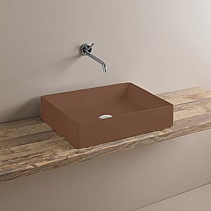 Раковина накладная Artceram Scalino 55 SCL002 40 00 Marrone Tortora купить в интернет-магазине Sanbest