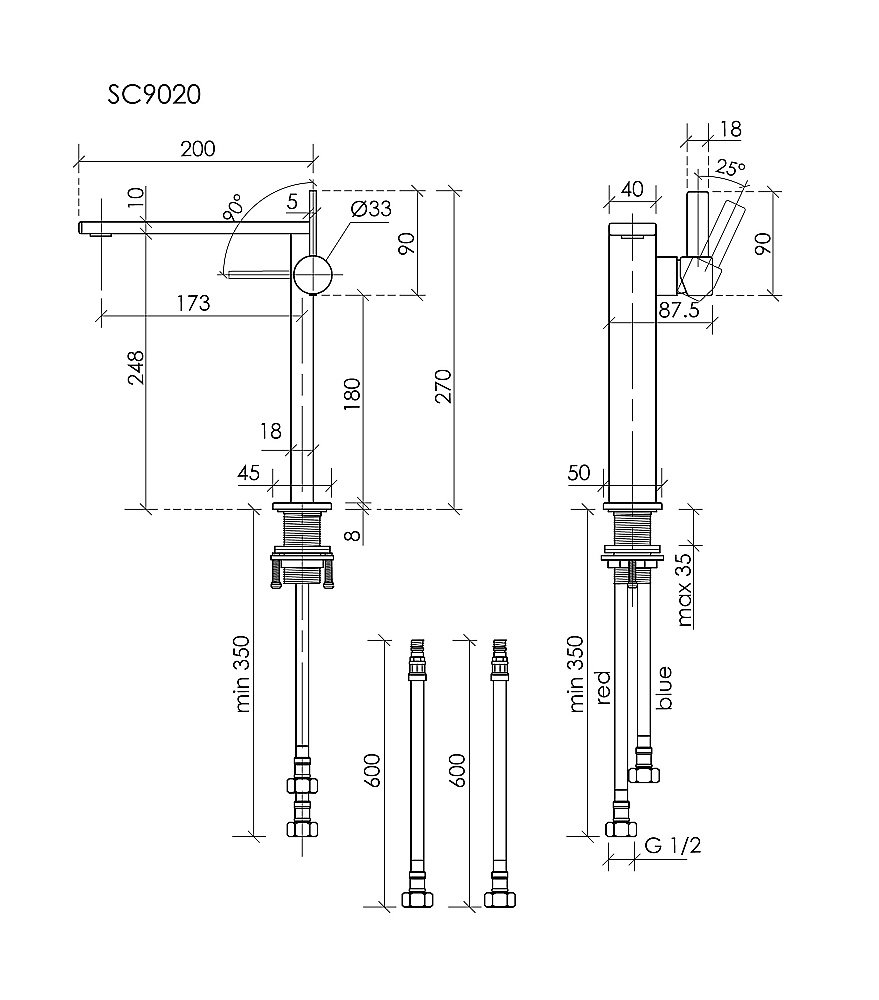 Смеситель для раковины Sancos Linn SC9020BN брашированный никель купить в интернет-магазине сантехники Sanbest