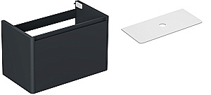 Тумба с раковиной и столешницей Allen Brau Gravity 80 1.370013.AM антрацит матовый для ванной в интернет-магазине Sanbest