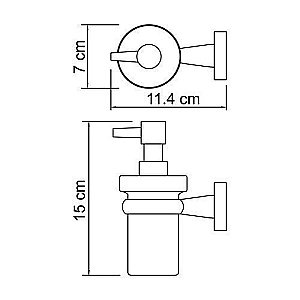 Диспенсер настенный WasserKRAFT Lippe K-6599 купить в интернет-магазине сантехники Sanbest