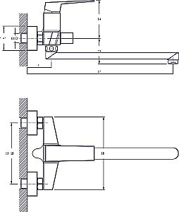 Смеситель для ванны Rush Thira TR3635-51 купить в интернет-магазине сантехники Sanbest