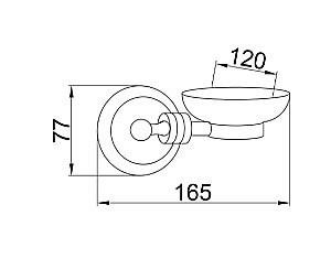 Мыльница Boheme Hermitage 10382 купить в интернет-магазине сантехники Sanbest