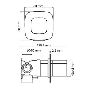 Дивертор Wasserkraft Saale A267 3 выхода, белый матовый для смесителя в интернет-магазине сантехники Sanbest