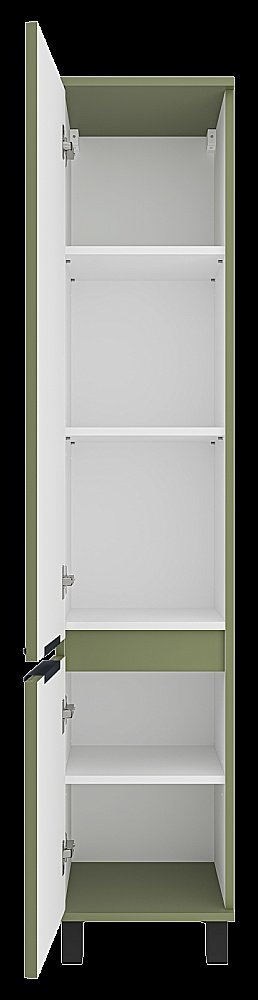 Пенал подвесной Misty Enfida 35 ENF-05035-0801L зеленый для ванной в интернет-магазине сантехники Sanbest