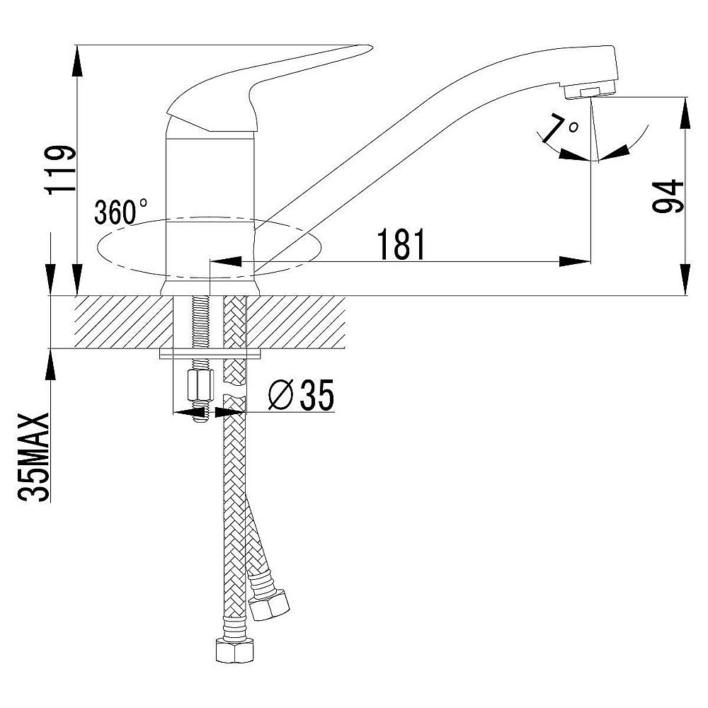 Смеситель для кухни Lemark Plus Advance LM1204C купить в интернет-магазине сантехники Sanbest