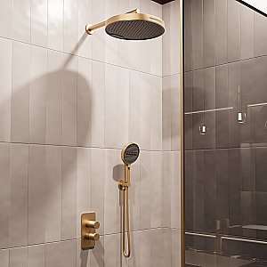 Душевая система Vincea Domus VSFW-5DM0BG брашированное золото купить в интернет-магазине сантехники Sanbest