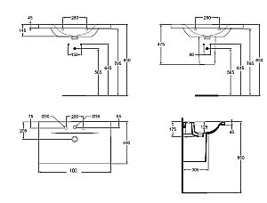 Раковина на полупьедестале Ideal Standard Connect 100 E812601 белая купить в интернет-магазине Sanbest