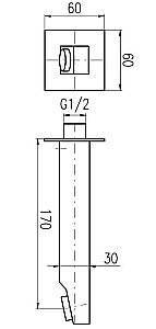 Излив на стену Rav-Slezak TLR001 хром купить в интернет-магазине сантехники Sanbest