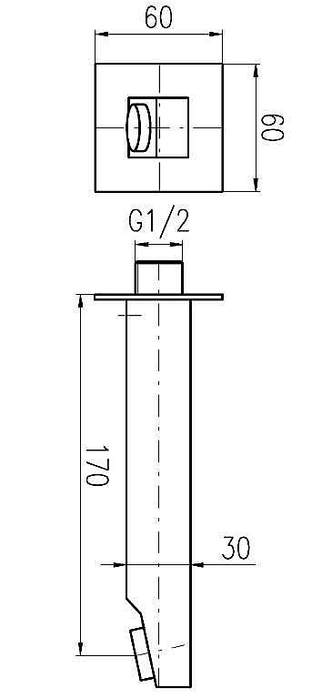 Излив на стену Rav-Slezak TLR001 хром купить в интернет-магазине сантехники Sanbest