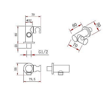 Душевая система Berges VENTAS 73004 черная матовая купить в интернет-магазине сантехники Sanbest