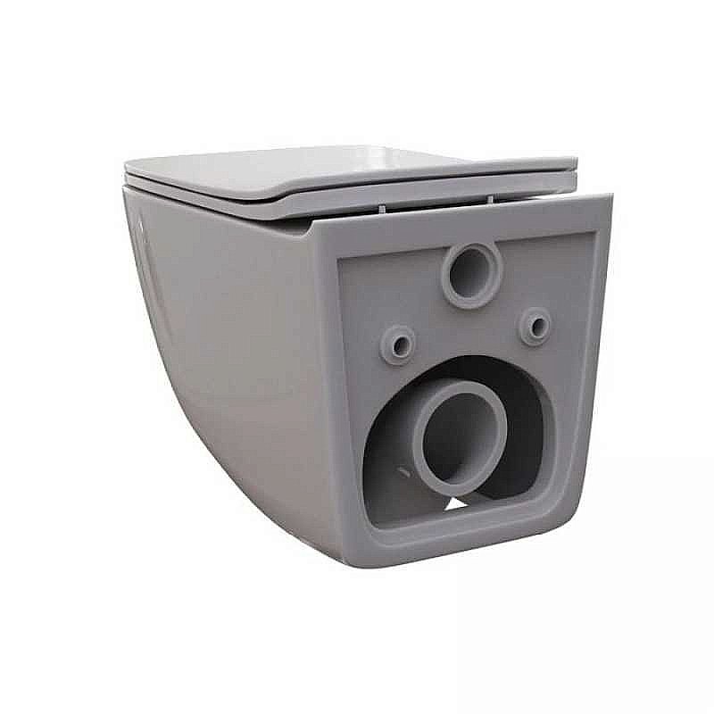 Унитаз Caprigo Modern Comfort C-1303 безободковый, с крышкой микролифт, белый купить в интернет-магазине Sanbest