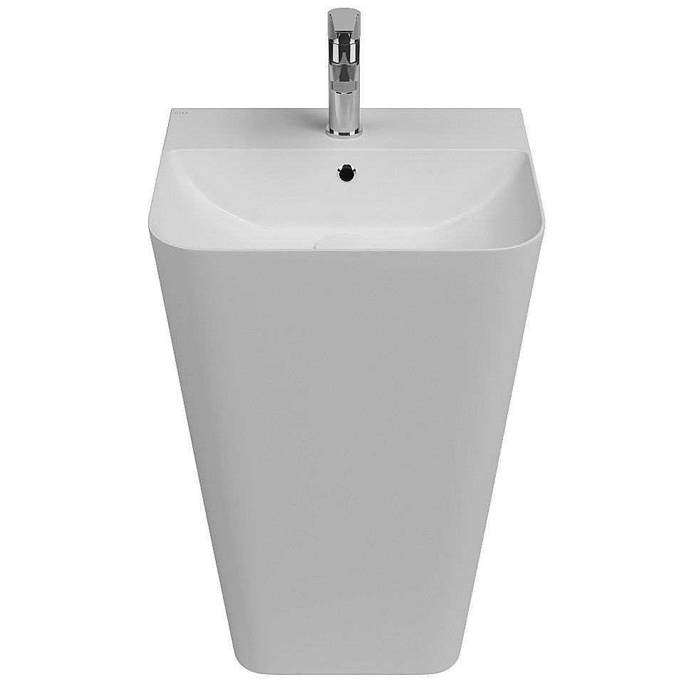 Раковина ISVEA Sott'Aqua 50 10SQ37001SV-2L белая матовая купить в интернет-магазине Sanbest