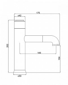 Смеситель для раковины Orange PURE M02-021cr хром купить в интернет-магазине сантехники Sanbest