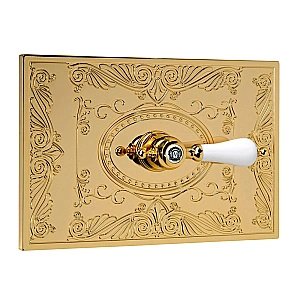 Кнопка с ручкой для инсталляции Migliore Ottone Classic Овал 24250 золото купить в интернет-магазине сантехники Sanbest