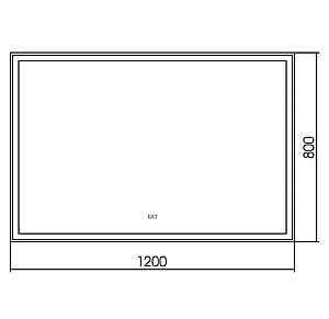 Зеркало Azario Ливия 120х80 ФР-00001767 в ванную от интернет-магазине сантехники Sanbest