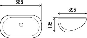 Раковина WeltWasser WW DEILBACH 6030 58,5 белая купить в интернет-магазине Sanbest
