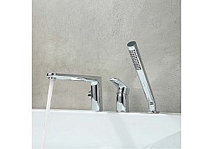 Смеситель на борт ванны Aquatek Ника AQ1848CR хром купить в интернет-магазине сантехники Sanbest