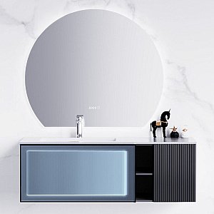 Тумба с раковиной Orans BC-9013 L 120 Dark Grey для ванной в интернет-магазине Sanbest