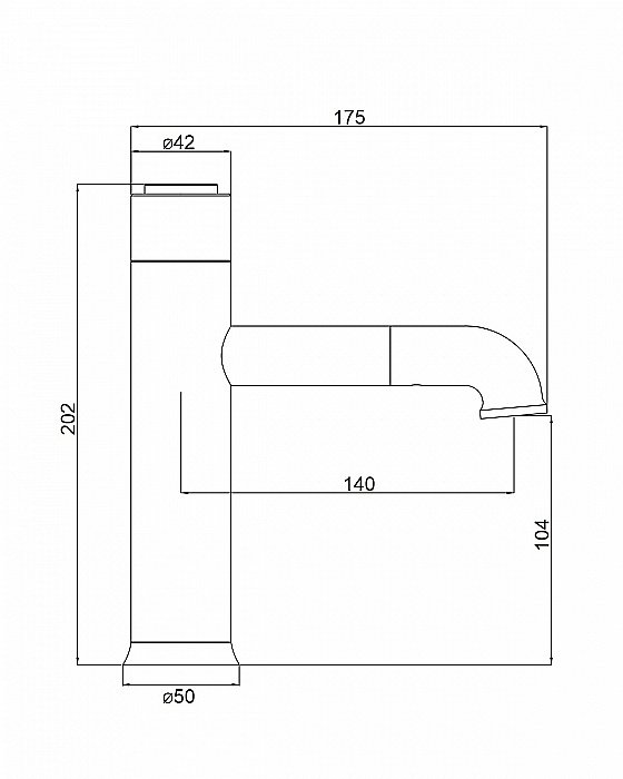 Смеситель для раковины Orange PURE M02-021cr хром купить в интернет-магазине сантехники Sanbest