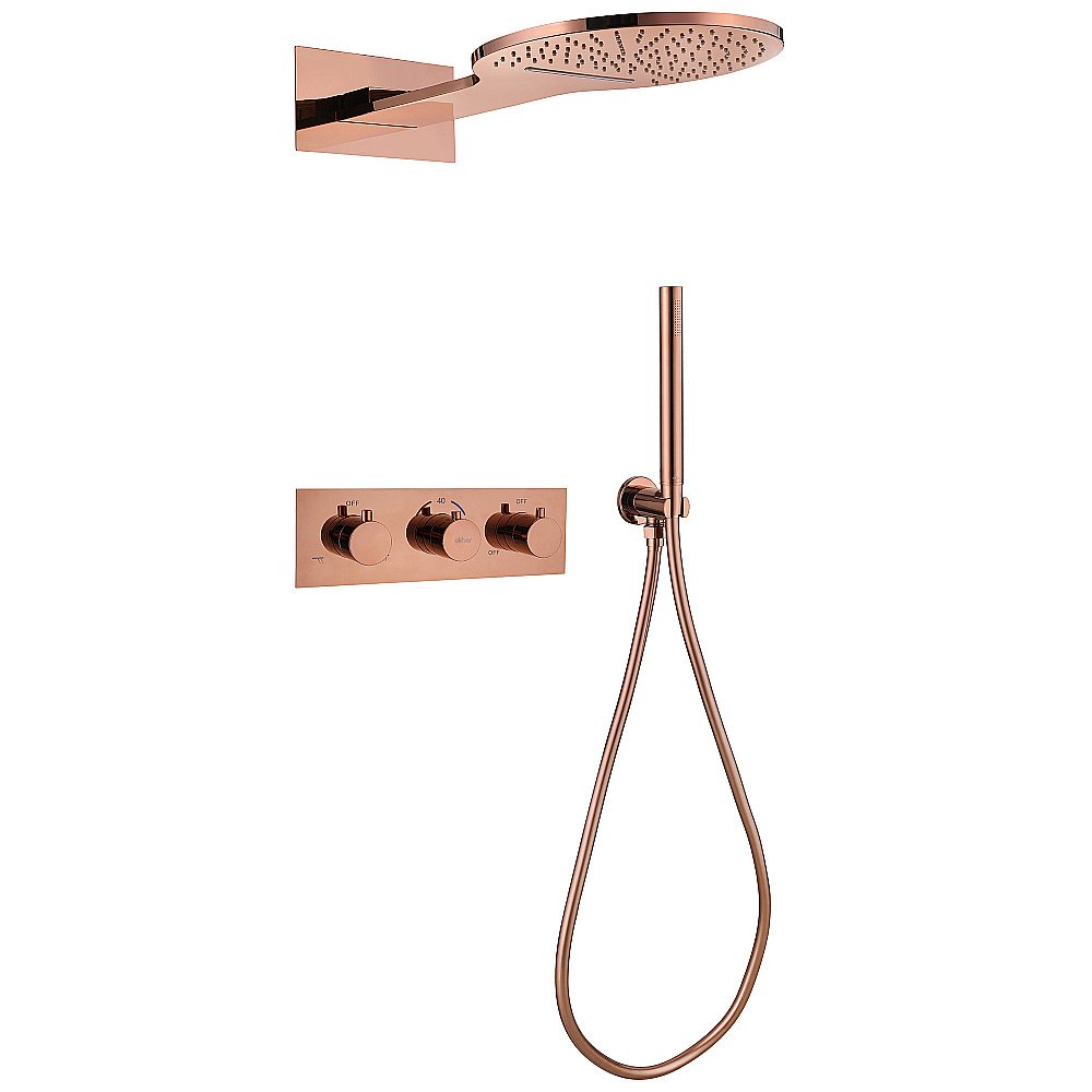 Душевая система ABBER Wasser Kreis AF8151RG розовое золото купить в интернет-магазине сантехники Sanbest