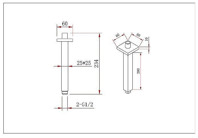 Держатель верхнего душа Berges VENTAS 74012 черный матовый купить в интернет-магазине сантехники Sanbest