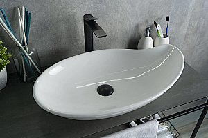 Раковина накладная Gid Creativo 65 N9052 51116 белая купить в интернет-магазине Sanbest