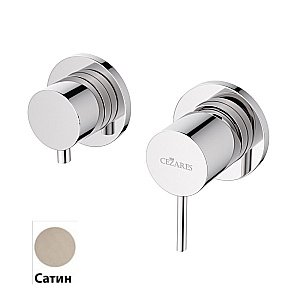Смеситель для душа Cezares LEAF-VDIM3-L-ST Сатин купить в интернет-магазине сантехники Sanbest