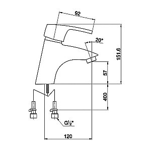 Смеситель для раковины Timo Beverly 0051F Венге купить в интернет-магазине сантехники Sanbest