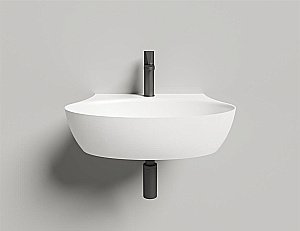 Раковина Salini ALDA WALL 01 140321M 58 из искусственного камня S-Stone, белая матовая купить в интернет-магазине Sanbest