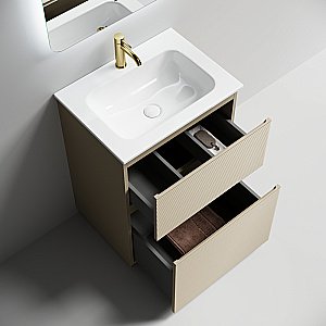 Тумба с раковиной Sancos FOLK Floor FL60FCP/CN7011 60 Капучино для ванной в интернет-магазине Sanbest