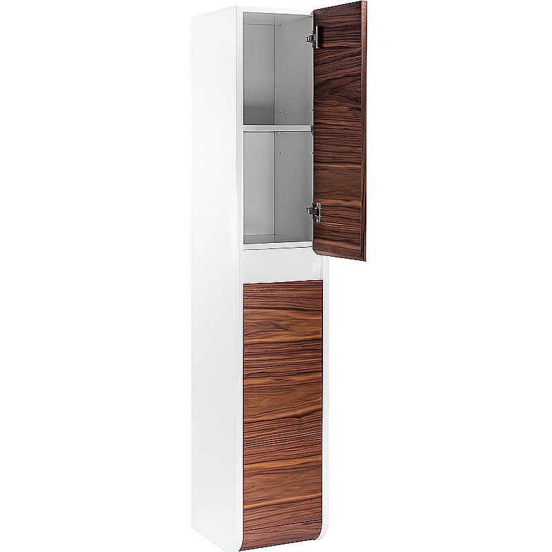 Пенал Pestan Vision 35 VSN000P орех/белый для ванной в интернет-магазине сантехники Sanbest