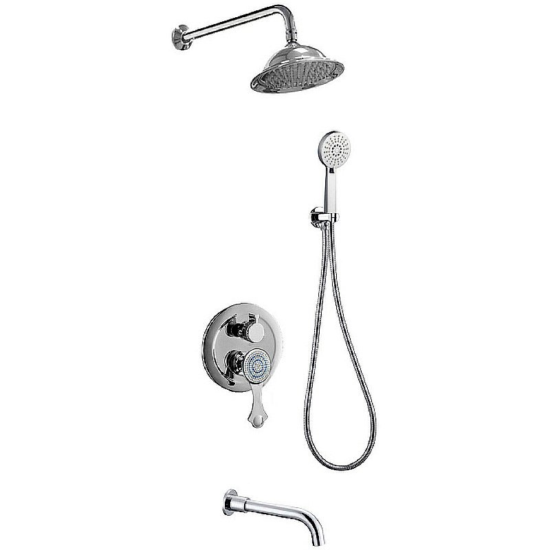 Душевая система Bronze de Luxe Yasmina NT800/B02 хром купить в интернет-магазине сантехники Sanbest