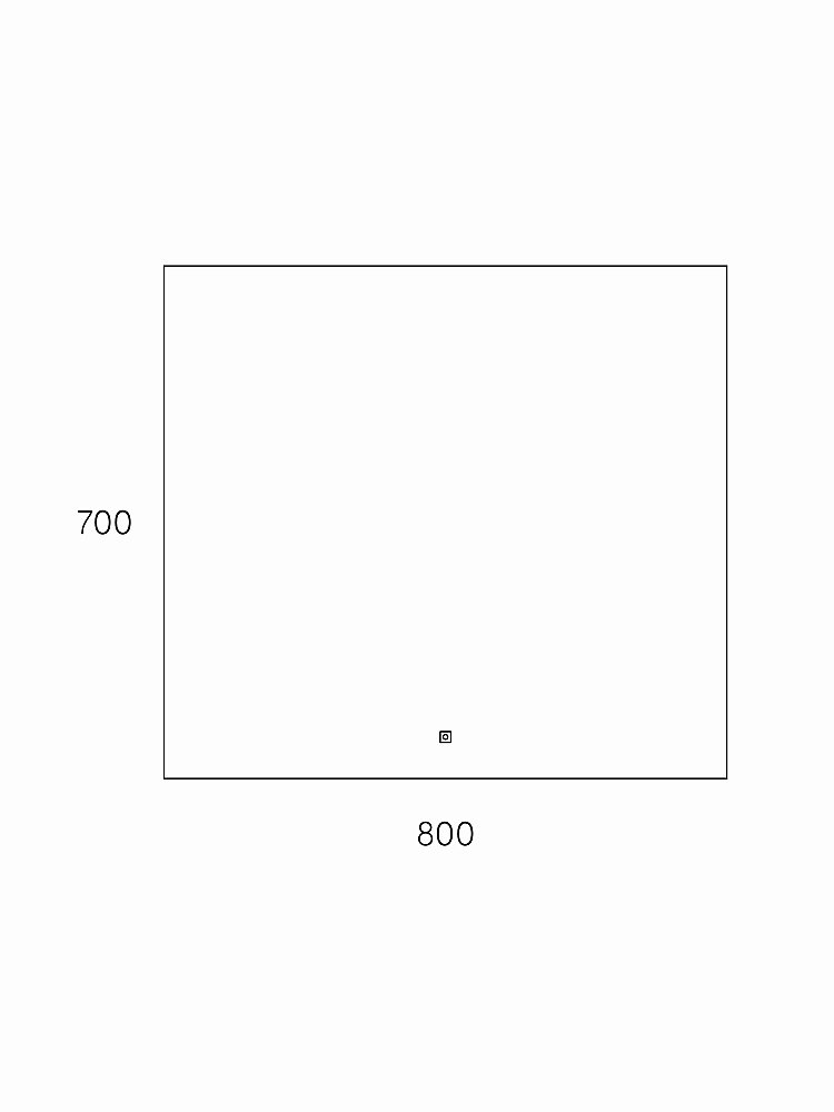 Зеркало Taliente Zled TA-Zled-T8070 80 в ванную от интернет-магазине сантехники Sanbest