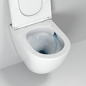 Унитаз подвесной Grossman Торнадо GR-4483Q безободковый, с крышкой микролифт, слив-торнадо, белый купить в интернет-магазине Sanbest