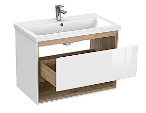 Мебель для ванной подвесная Cersanit LOUNA 80 белая для ванной в интернет-магазине Sanbest