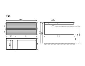 Тумба с раковиной Sancos Folk FL120LCP/FL120RCP Капучино для ванной в интернет-магазине Sanbest