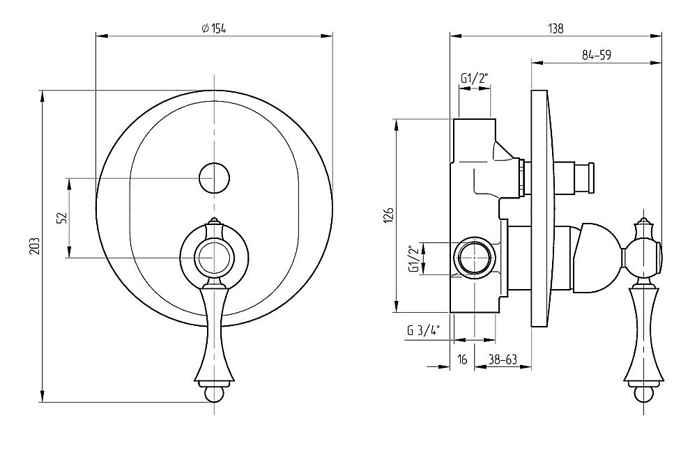 Смеситель для душа Migliore BOMOND 26892 золото купить в интернет-магазине сантехники Sanbest