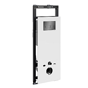 Инсталляция для унитаза WasserKraft Salm 27TLT.010.ME.WH.PB03 белая панель/кнопка черная глянцевая купить в интернет-магазине сантехники Sanbest